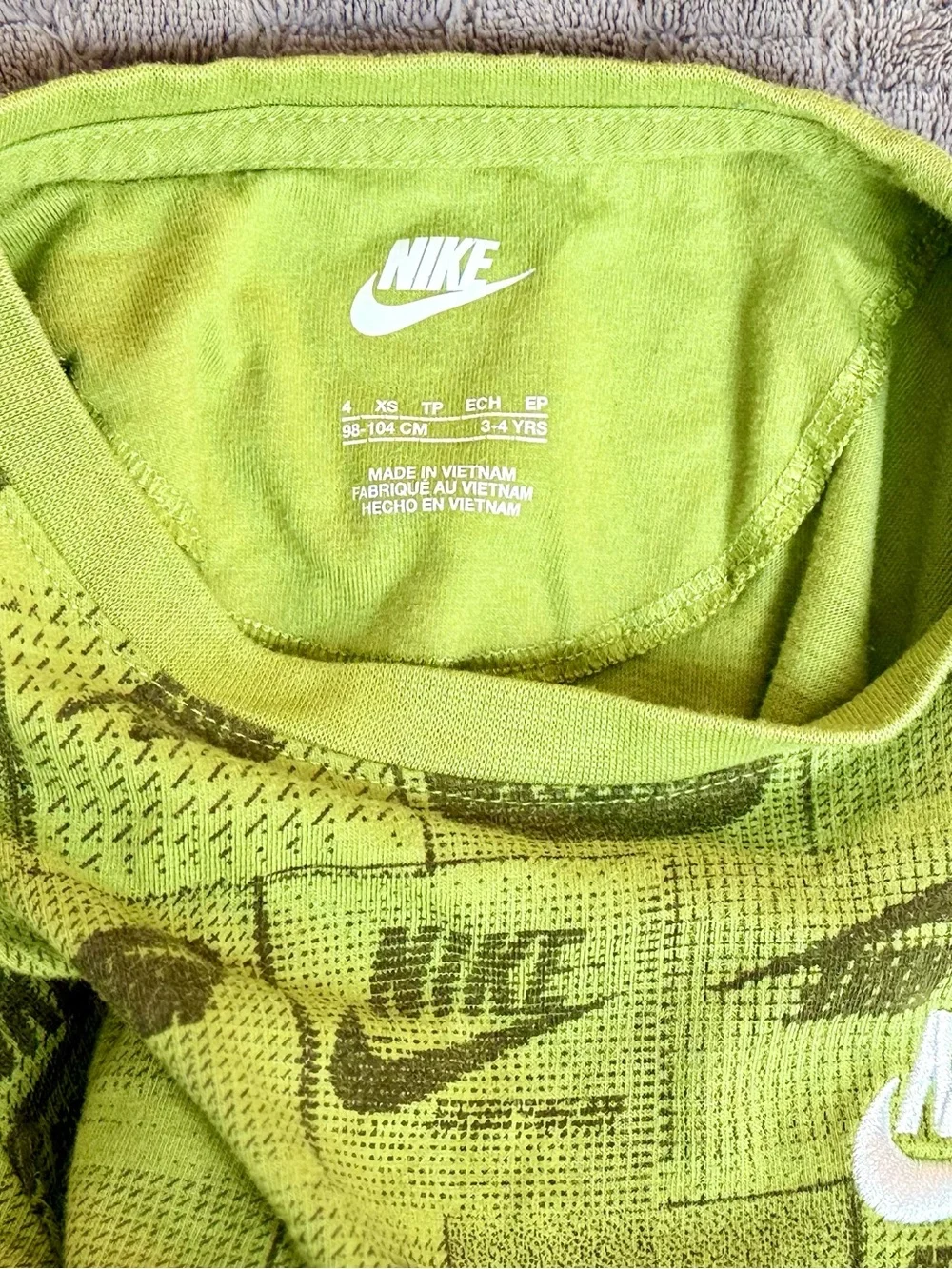 Nike Light Gray Kids Zip Jacket and pants